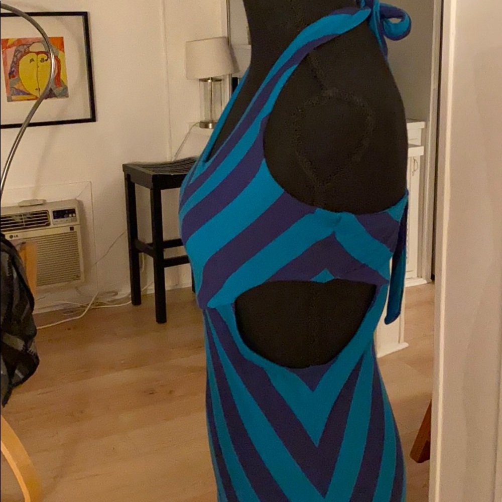 Blue & Blue striped Dress - Picture 3 of 14